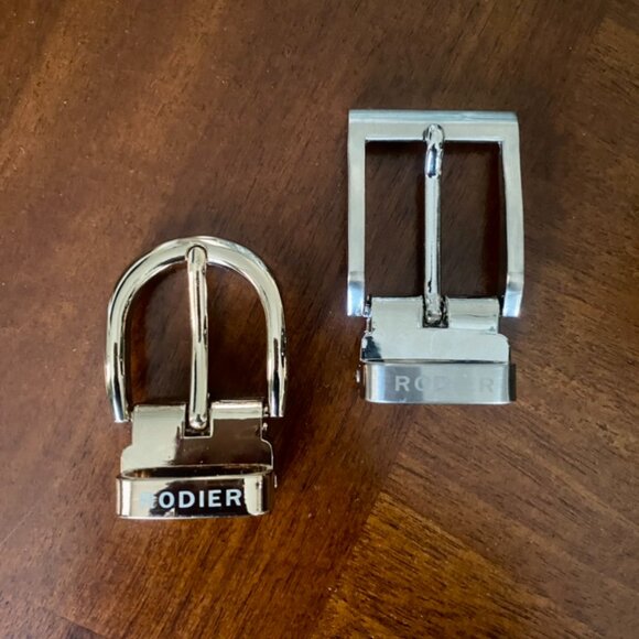 Reversible Black/Brown Belt with Interchangeable Buckle - Picture 4 of 5